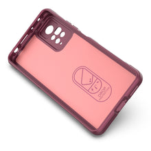Заредете изображение във визуализатора на галерията – Magic Shield Case case for Xiaomi Redmi Note 11 Pro elastic armored cover burgundy - TopMag
