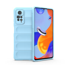 Заредете изображение във визуализатора на галерията – Magic Shield Case for Xiaomi Redmi Note 11 Pro Flexible armored cover light blue - TopMag
