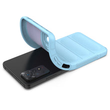 Заредете изображение във визуализатора на галерията – Magic Shield Case for Xiaomi Redmi Note 11 Pro Flexible armored cover light blue - TopMag
