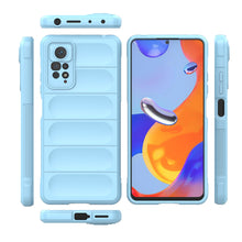 Заредете изображение във визуализатора на галерията – Magic Shield Case for Xiaomi Redmi Note 11 Pro Flexible armored cover light blue - TopMag

