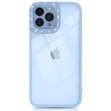 Заредете изображение във визуализатора на галерията – Kingxbar Sparkle Series case iPhone 13 Pro with crystals back cover blue - TopMag
