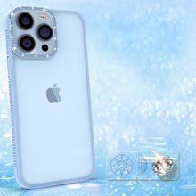 Заредете изображение във визуализатора на галерията – Kingxbar Sparkle Series case iPhone 13 Pro with crystals back cover blue - TopMag
