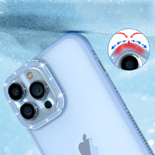 Заредете изображение във визуализатора на галерията – Kingxbar Sparkle Series case iPhone 13 Pro Max with crystals back cover blue - TopMag
