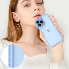 Заредете изображение във визуализатора на галерията – Kingxbar Sparkle Series case iPhone 13 Pro Max with crystals back cover blue - TopMag
