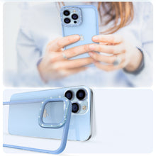 Заредете изображение във визуализатора на галерията – Kingxbar Sparkle Series case iPhone 13 Pro Max with crystals back cover blue - TopMag
