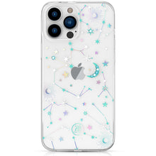 Заредете изображение във визуализатора на галерията – Kingxbar Lucky Series iPhone 13 Pro case decorated with original Swarovski crystals transparent (Zodiac) - TopMag
