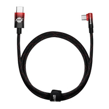 Заредете изображение във визуализатора на галерията – Baseus MVP Elbow angled cable Power Delivery cable with side connector USB Type C / USB Type C 1 m 100W 5A blue (CAVP000620) - TopMag
