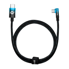 Заредете изображение във визуализатора на галерията – Baseus MVP Elbow angled cable Power Delivery cable with side connector USB Type C / USB Type C 1 m 100W 5A blue (CAVP000621) - TopMag
