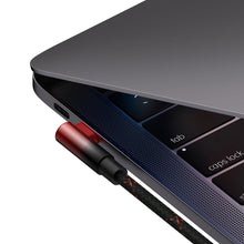 Заредете изображение във визуализатора на галерията – Baseus MVP Elbow angled cable Power Delivery cable with side connector USB Type C / USB Type C 2m 100W 5A red (CAVP000720 - TopMag
