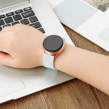Заредете изображение във визуализатора на галерията – Silicone Strap TYS smartwatch band for watches universal 22mm dark blue - TopMag
