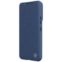 Заредете изображение във визуализатора на галерията – Nillkin Qin Cloth Pro Case Case For Samsung Galaxy S22 + (S22 Plus) Camera Protector Holster Cover Flip Cover Blue - TopMag
