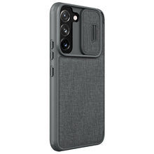 Заредете изображение във визуализатора на галерията – Nillkin Qin Cloth Pro Case Case for Samsung Galaxy S22 + (S22 Plus) Camera Protector Holster Cover Flip Cover Gray - TopMag
