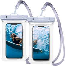 Заредете изображение във визуализатора на галерията – Spigen A601 UNIVERSAL WATERPROOF CASE 2-PACK AQUA BLUE - TopMag

