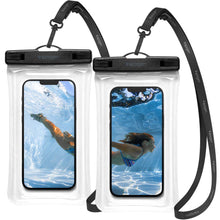 Заредете изображение във визуализатора на галерията – Spigen A610 UNIVERSAL WATERPROOF FLOAT CASE 2-PACK CRYSTAL CLEAR - TopMag
