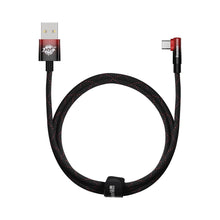 Заредете изображение във визуализатора на галерията – Baseus MVP 2 Elbow-shaped Fast Charging Data Cable USB to Type-C 100W 1m Black+Red
