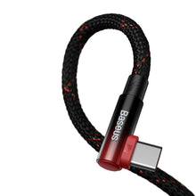 Заредете изображение във визуализатора на галерията – Baseus MVP 2 Elbow-shaped Fast Charging Data Cable USB to Type-C 100W 2m Black+Red
