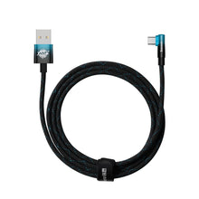 Заредете изображение във визуализатора на галерията – Baseus MVP 2 Elbow-shaped Fast Charging Data Cable USB to Type-C 100W 2m Black+Blue
