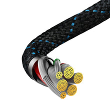 Заредете изображение във визуализатора на галерията – Baseus MVP 2 Elbow-shaped Fast Charging Data Cable USB to Type-C 100W 2m Black+Blue
