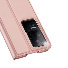 Заредете изображение във визуализатора на галерията – Dux Ducis Skin Pro Holster Cover Flip Cover for Xiaomi Poco F4 5G pink - TopMag
