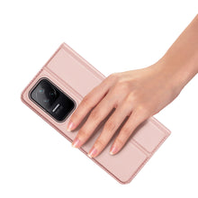 Заредете изображение във визуализатора на галерията – Dux Ducis Skin Pro Holster Cover Flip Cover for Xiaomi Poco F4 5G pink - TopMag
