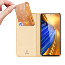 Заредете изображение във визуализатора на галерията – Dux Ducis Skin Pro Holster Cover Flip Cover for Xiaomi Poco F4 5G gold - TopMag
