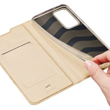 Заредете изображение във визуализатора на галерията – Dux Ducis Skin Pro Holster Cover Flip Cover for Xiaomi Poco F4 5G gold - TopMag
