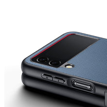 Заредете изображение във визуализатора на галерията – Dux Ducis Fino case is made of nylon material for Samsung Galaxy Z Flip4 blue - TopMag
