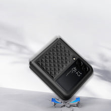 Заредете изображение във визуализатора на галерията – Dux Ducis Venice Leather Case for Samsung Galaxy Z Flip 3 Genuine Leather Cover Black - TopMag
