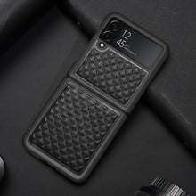 Заредете изображение във визуализатора на галерията – Dux Ducis Venice Leather Case for Samsung Galaxy Z Flip 3 Genuine Leather Cover Black - TopMag
