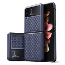 Заредете изображение във визуализатора на галерията – Dux Ducis Venice Leather Case for Samsung Galaxy Z Flip 3 Genuine Leather Blue - TopMag
