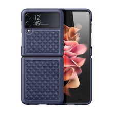 Заредете изображение във визуализатора на галерията – Dux Ducis Venice Leather Case for Samsung Galaxy Z Flip 3 Genuine Leather Blue - TopMag
