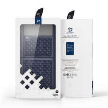 Заредете изображение във визуализатора на галерията – Dux Ducis Venice Leather Case for Samsung Galaxy Z Flip 3 Genuine Leather Blue - TopMag
