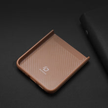 Заредете изображение във визуализатора на галерията – Dux Ducis Venice Leather Case for Samsung Galaxy Z Flip 3 Genuine Leather Cover Brown - TopMag
