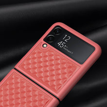 Заредете изображение във визуализатора на галерията – Dux Ducis Venice Leather Case for Samsung Galaxy Z Flip 3 Genuine Leather Red - TopMag
