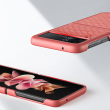 Заредете изображение във визуализатора на галерията – Dux Ducis Venice Leather Case for Samsung Galaxy Z Flip 3 Genuine Leather Red - TopMag
