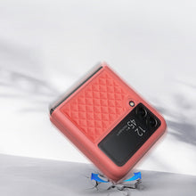 Заредете изображение във визуализатора на галерията – Dux Ducis Venice Leather Case for Samsung Galaxy Z Flip 3 Genuine Leather Red - TopMag
