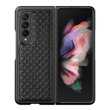 Заредете изображение във визуализатора на галерията – Dux Ducis Venice Leather Case for Samsung Galaxy Z Fold 3 Genuine Leather Cover Black - TopMag
