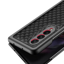 Заредете изображение във визуализатора на галерията – Dux Ducis Venice Leather Case for Samsung Galaxy Z Fold 3 Genuine Leather Cover Black - TopMag
