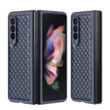 Заредете изображение във визуализатора на галерията – Dux Ducis Venice Leather Case for Samsung Galaxy Z Fold 3 Genuine Leather Cover Blue - TopMag
