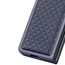 Заредете изображение във визуализатора на галерията – Dux Ducis Venice Leather Case for Samsung Galaxy Z Fold 3 Genuine Leather Cover Blue - TopMag
