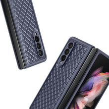 Заредете изображение във визуализатора на галерията – Dux Ducis Venice Leather Case for Samsung Galaxy Z Fold 3 Genuine Leather Cover Blue - TopMag
