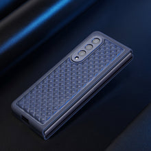 Заредете изображение във визуализатора на галерията – Dux Ducis Venice Leather Case for Samsung Galaxy Z Fold 3 Genuine Leather Cover Blue - TopMag

