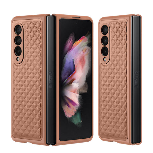 Dux Ducis Venice Leather Case for Samsung Galaxy Z Fold 3 Genuine Leather Cover Brown - TopMag