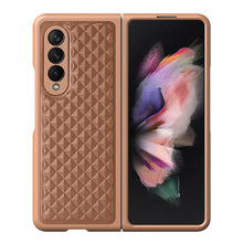 Заредете изображение във визуализатора на галерията – Dux Ducis Venice Leather Case for Samsung Galaxy Z Fold 3 Genuine Leather Cover Brown - TopMag
