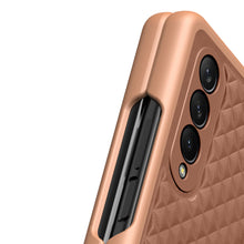 Заредете изображение във визуализатора на галерията – Dux Ducis Venice Leather Case for Samsung Galaxy Z Fold 3 Genuine Leather Cover Brown - TopMag
