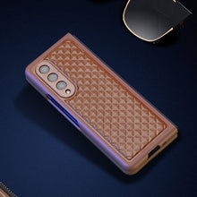 Заредете изображение във визуализатора на галерията – Dux Ducis Venice Leather Case for Samsung Galaxy Z Fold 3 Genuine Leather Cover Brown - TopMag
