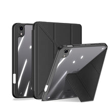 Заредете изображение във визуализатора на галерията – Dux Ducis Magi case for iPad mini 2021 smart cover with stand and storage for Apple Pencil black - TopMag
