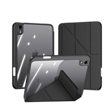 Заредете изображение във визуализатора на галерията – Dux Ducis Magi case for iPad mini 2021 smart cover with stand and storage for Apple Pencil black - TopMag

