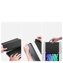 Заредете изображение във визуализатора на галерията – Dux Ducis Magi case for iPad mini 2021 smart cover with stand and storage for Apple Pencil black - TopMag
