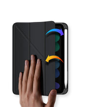 Заредете изображение във визуализатора на галерията – Dux Ducis Magi case for iPad mini 2021 smart cover with stand and storage for Apple Pencil black - TopMag
